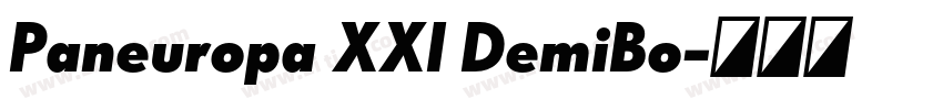 Paneuropa XXI DemiBo字体转换